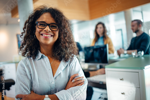 Portrait of a confident municipal office administrator