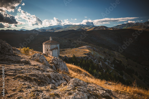 View of Corno Grande from Rocca Calascio, Abruzzo, Italy