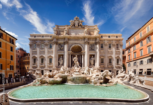 view of Trevi Fountain, Rome, Italy