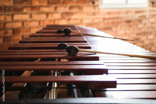 Marimba and sticks