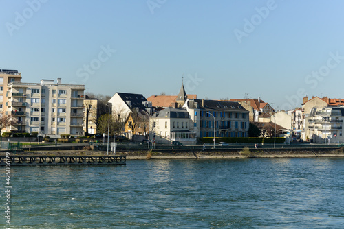 La Seine, écluse, Ablon sur Seine, Val de Marne, 94480