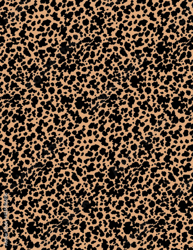 Animal print pattern, modern leopard skin seamless