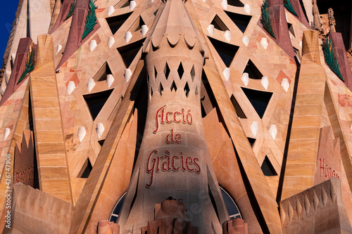 Basilica de la Sagrada Familia del arquitecto Antoni Gaudi