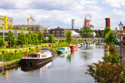 Bright, sunny day in London Hackney