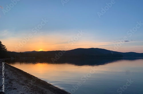 Newfound Lake sunset - New Hampshire 