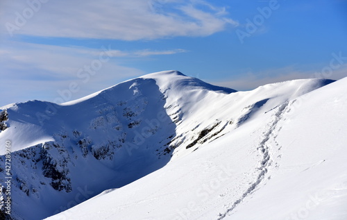 The Tatras, mountains, trail conditions, winter in the Tatra National Park