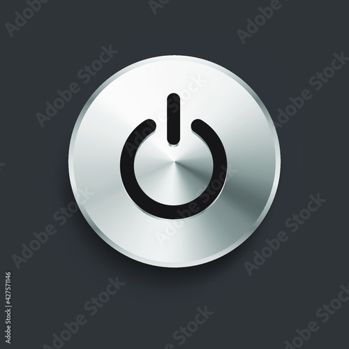 Power button. Web icon push-button power. Eps 10 vector illustration.