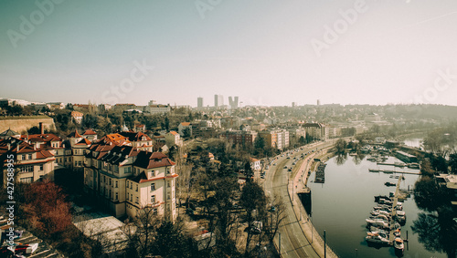 Praga czechy panorama miasta Prague Czechy miasto Prague city ​​panorama