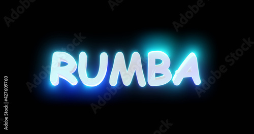 Rumba Paar Tanz Name Schriftzug