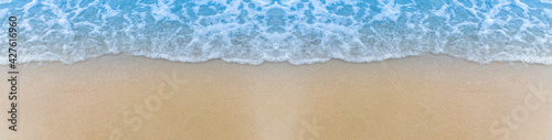 Blue sea and beach texture background.