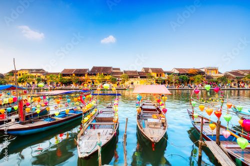 Decorated Boats on the River, Hoi An