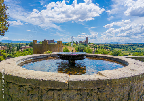 Tuscania (Italy) - A view of gorgeous etruscan and medieval town in province of Viterbo, Tuscia, Lazio region, tourist attraction for many churches and lovely historical center.