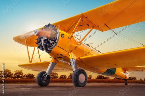 historical aircraft on a runway