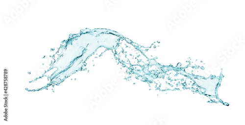 Beautiful splash of water on a white background