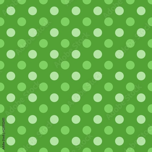 Seamless polka dots - green polka pattern