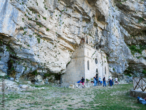 Hermitage of San Michele Arcangelo on the Aurunci Mountains. Formia, Latina, Lazio, Italy