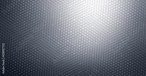 Delicate light on grey geometric background. Double lines pattern.