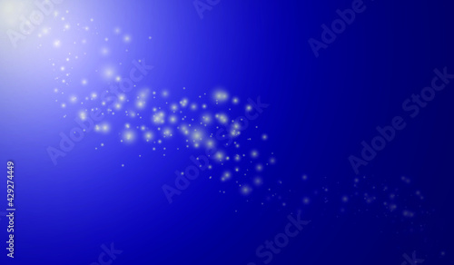 Light blue, blue vector texture with milky way stars. Space stars on blurred abstract background with gradient