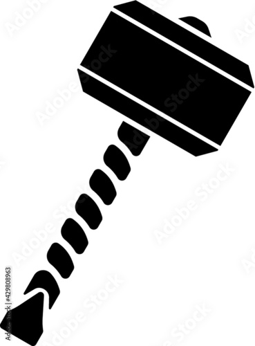 Vector illustration of the Thor hammer