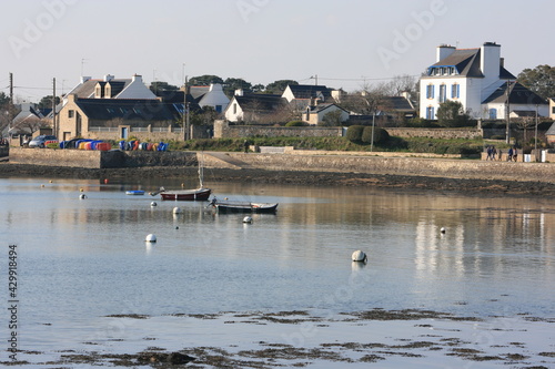 Port de Lagaden à Larmor-Baden, Golfe du Morbihan (Bretagne, France)