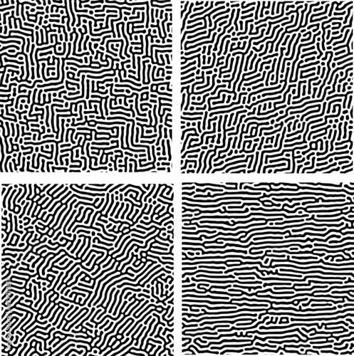 black and white seamless pattern turing pattern 
