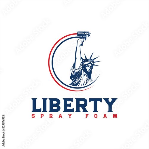 statue of liberty logo icon