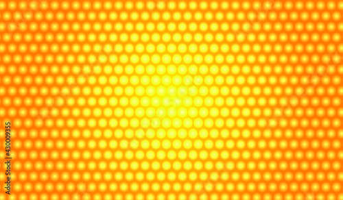 Gold vector background. Pattern with shining circles