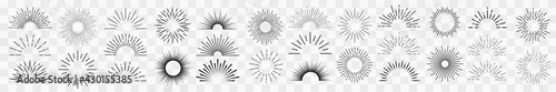 Sunburst element radial stripes or sunburst backgrounds