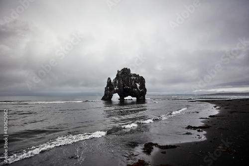Rock Hvitserkur in Hunafloi Bay Iceland