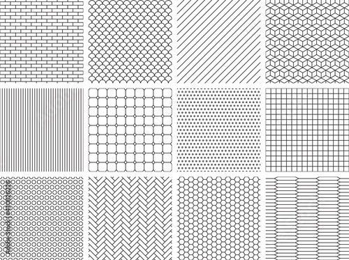 A collection of geometric patterns