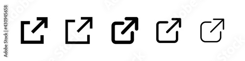 external link icon vector sign