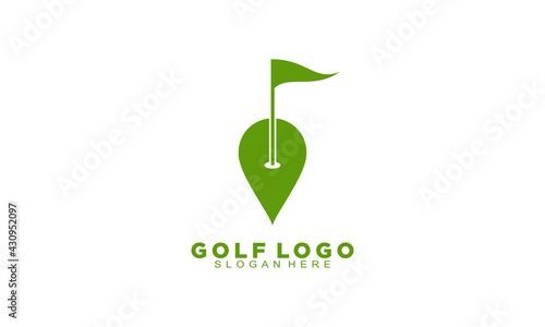 Simple modern golf logo