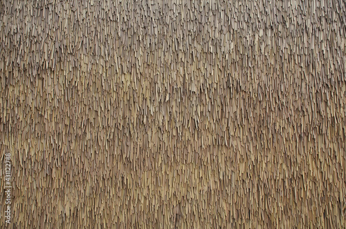 texture of the dry grass roof background