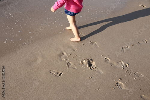 Plaża dziecko morze bałtyckie