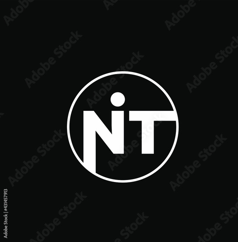 NIT Initial letters monogram of company name. NIT company logo.