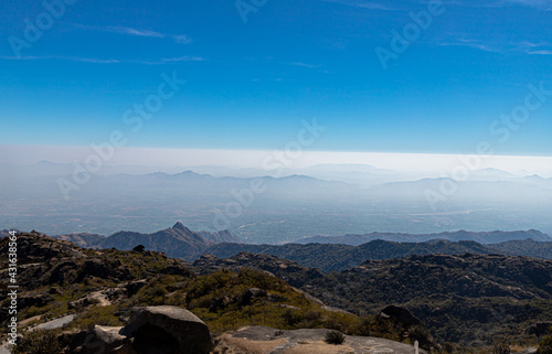 beautiful clouds at aravali mountain range at mount abu.