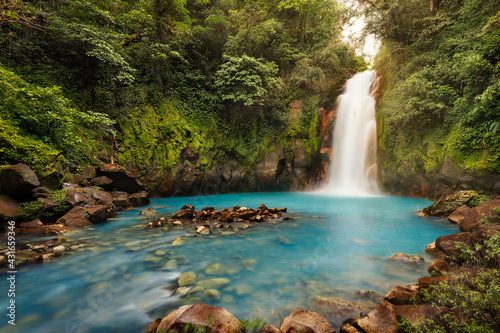 Volcan Tenorio Waterfall in the Jungle in Costa Rica