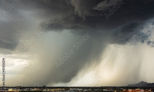 Microburst in Progress over Phoenix, Arizona