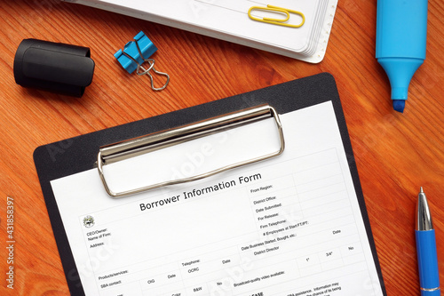 SBA form 1919 Borrower Information Form