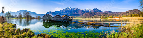 landscape at the lake kochel - bavaria