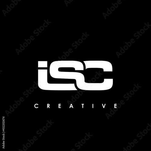 ISC Letter Initial Logo Design Template Vector Illustration