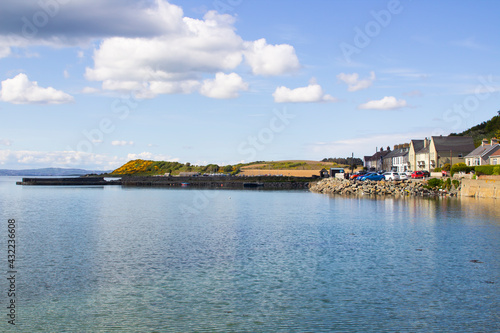 The small harbour at Kircubbin on Strangford Lough in County Down Northern Ireland. The viillage is located on the western side of the Ards Peninsula. The harbour contains leisure craft and yachts, 