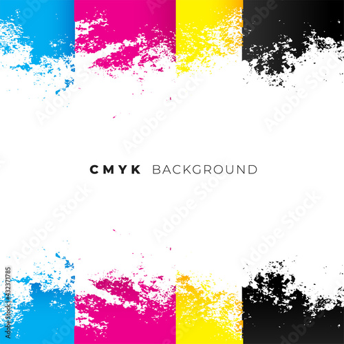 abstract cmyk watercolor background design