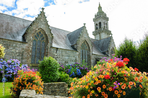 Saint-Pierre (St. Peter) church in Plonevez-du-Faou. Brittany, France.
