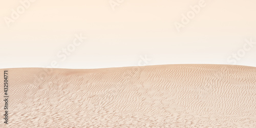 yellow sand dunes in the Abu Dhabi desert