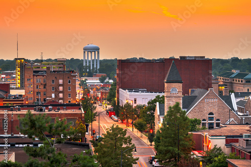 Columbia, Missouri, USA Downtown City Skyline