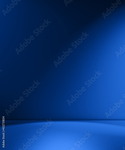 Beams of spotlight on a royal blue background