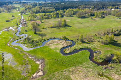 Łosie Łąki nad rzeką Rządzą