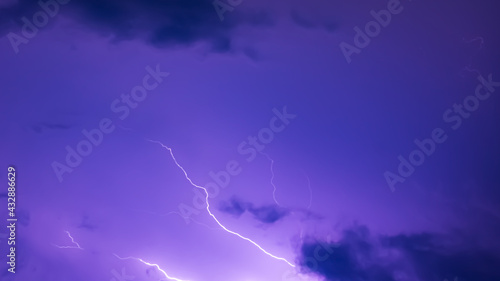 Lightning in village