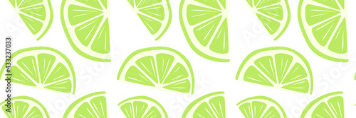 Abstract fruit lime lemon seamless pattern. Cool background for banner, card, poster. Bright print for wallpaper, wrapping paper, clothing, covers, notebooks, tableware, textiles, bedding, food pack